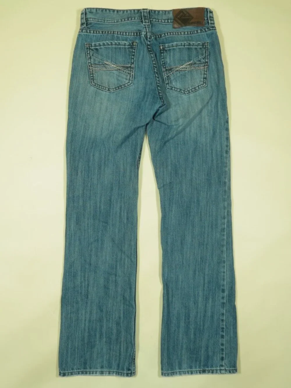 Rock And Roll Double Barrel Boot Cut Jeans Mens 33 Western Denim